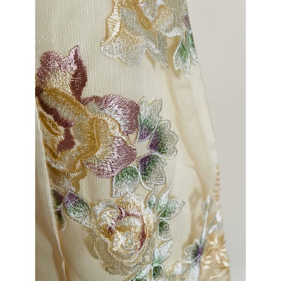 Floral 3/4-Sleeve A-line Cocktail Dress - Picture 5 of 9